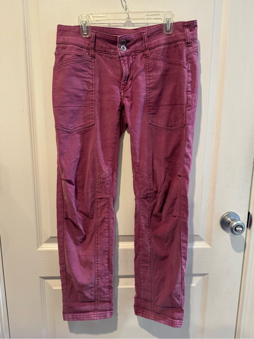 Pilcro Plum Utility Cargo Pants
